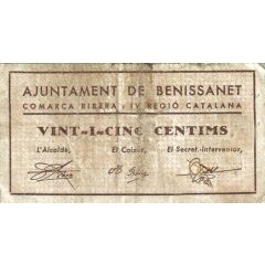 25 Céntimos Benissanet