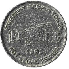 5 Cent Gaming Token - Mississippi Belle II Clinton, Iowa
