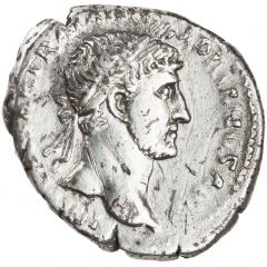 Denarius - Hadrian P M TR P COS III LIBERAL AVG III, Liberalitas