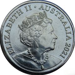 1 Dollar - Elizabeth II 6th Portrait - The Great Aussie Coin Hunt 2 - Letter I