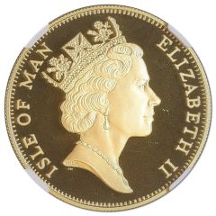5 Pounds - Elizabeth II Four crowned shields; Maklouf head