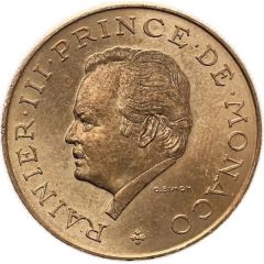 10 Francs - Rainier III Anniversary of Reign