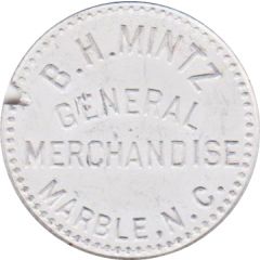 1 Dollar - B.H. Mintz General Merchandise Marble, North Carolina