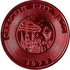 Mardi Gras Token - Eros Crescent City Jazz, New Orleans, Louisiana