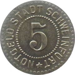 5 Pfennig - Schweinfurt
