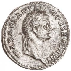 Denarius - Domitian TR POT II COS VIIII DES X P P, Minerva