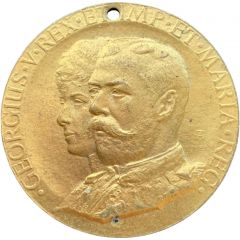 Coronation medal Coronation of King George V and Queen Mary Barrow in Furness