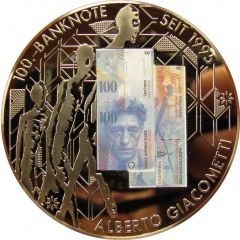 Medal - Commemoration of banknotes 100 francs, 8th serie