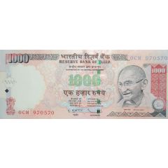 1000 Rupees Dated Reverse, no Rupee Symbol