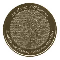 Tourist token - Monnaie de Paris - Le point d`Alençon - Dentelle des Reines, Reine des Dentelles