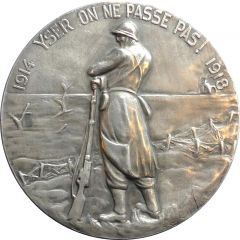 Medal - Yser 1914-1918 On ne passe pas !