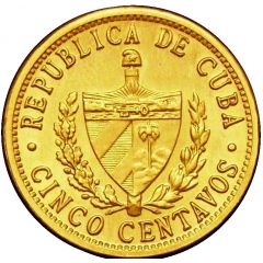 5 Centavos Obverse Trial