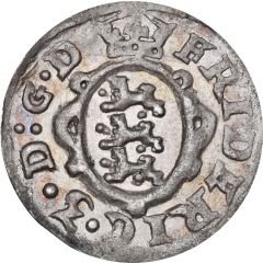 2 Skilling Dansk - Frederik III Shield type IIb