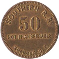 50 Cents - Southern Railroad Spencer, North Carolina