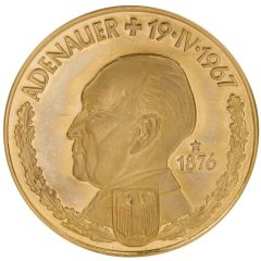 10 Ducats - Aureus Magnus Adenauer, 1976