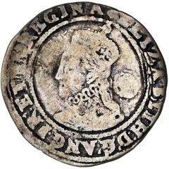 6 Pence - Elizabeth I 6th issue; 1st type