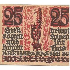 25 Pfennig Kreissparkasse Wittingen