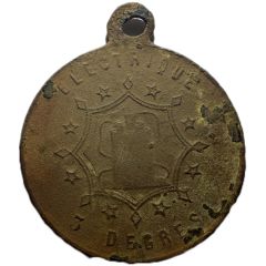 Médaille - Electricité 3 degrés / Guérison Assurée