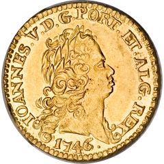 Escudo - João V Lisboa, Bahia, Rio and Minas mints