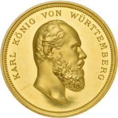 Prize medal of the state trade exhibition in Stuttgart - Karl I