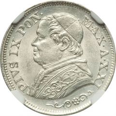 10 Soldi / 50 Centesimi - Pius IX PON· MAX·