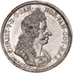 Medal - Christian V Improving of the monetary system, type 2