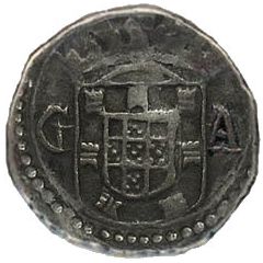 1/2 Xerafim - Afonso VI Goa mint