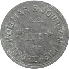 50 Pfennig - Pforzheim Kollmar and Jourdan A.G.