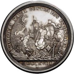 Medal - Charles VI Naval battle of Cape Passaro
