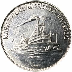 Token - Shell`s Famous Facts and Faces Game Mark Twain`s Mississippi Riverboat