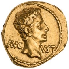 Quinarius Aureus - Augustus Victory