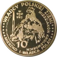 10 miedziaków królewskich - Mieszko I wg. Jana Matejki