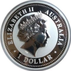 1 Dollar - Elizabeth II 4th Portrait - Year of the Pig - Silver Bullion Coin