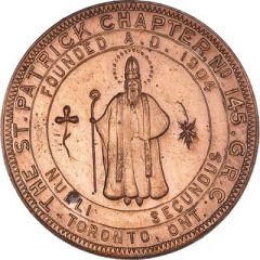 Masonic Penny - St. Patrick Chapter No. 145 Toronto, Ontario