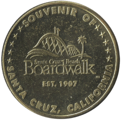 Token - Santa Cruz Beach Boardwalk 100 Years Santa Cruz, California