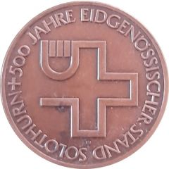 500 years of the entry of Solothurn into the Swiss Confederation bronze