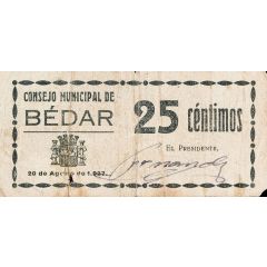 25 Céntimos Bédar