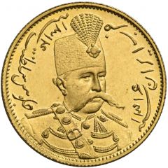 1 Toman Gold - Mozaffar ad-Din Qajar