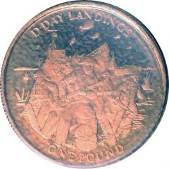 1 Pound - Elizabeth II D-Day Landings, Gold Proof