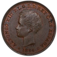 1 Centavo - Alfonso XIII Pattern