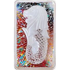 1 Oz Silver - Radiant Merlion Singapore Mint and PAMP Silver Bar