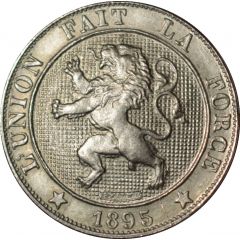 5 Centimes - Léopold II French text
