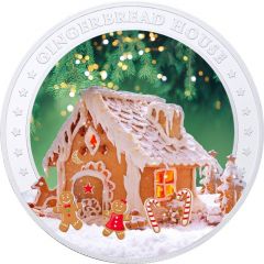 2 Dollars 2022 Fiji Gingerbread House