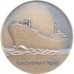 Medal - Launch of the container ship `Golfo di Palermo`