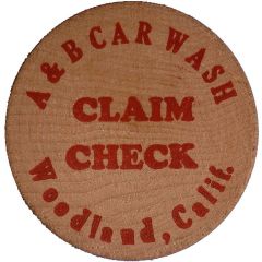 Claim Check - A and B Car Wash Woodland, California