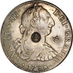 1 Dollar - George III Type I countermark, oval