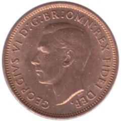 1 Farthing - George VI without `IND:IMP`