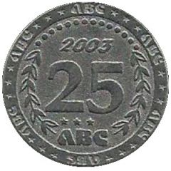 Token - 25 Cents - Got Ya! - Adelaide, SA Advertising Token
