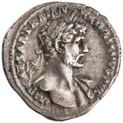Denarius - Hadrian P M TR P COS II SALVS AVG, Salus