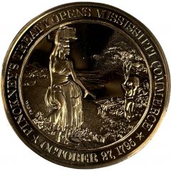 Medal - History of the United States Pinckney`s Treaty Opens Mississippi Commerce